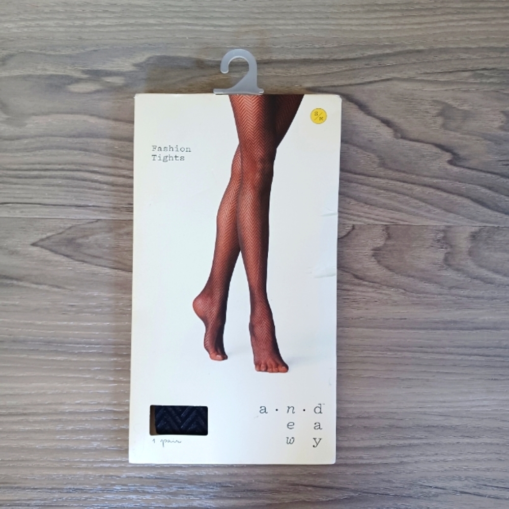 A New Day Herringbone/Chevron Patterned Tights